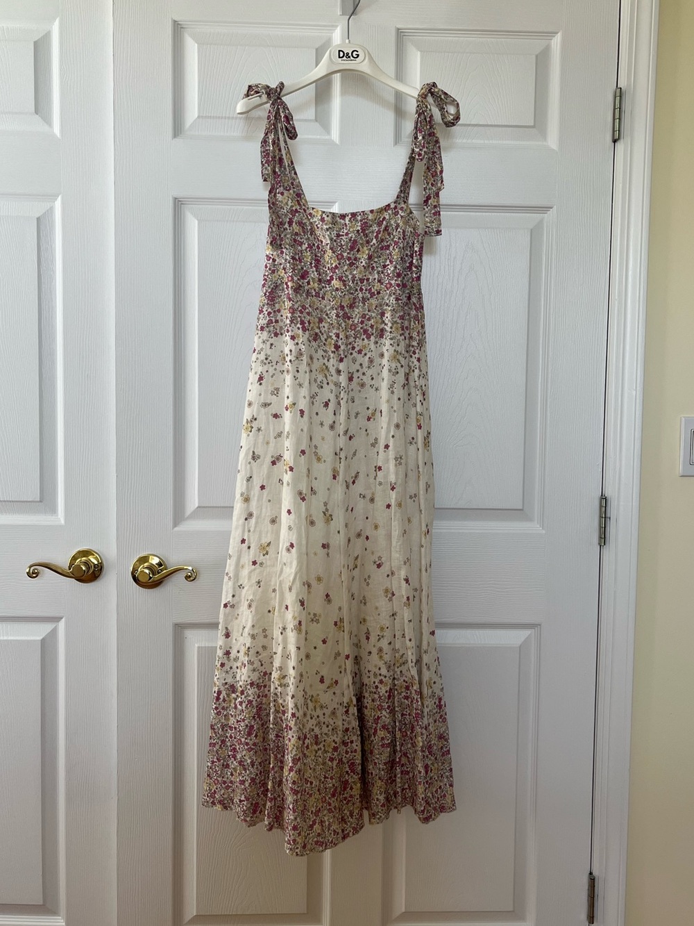 Zimmermann linen floral maxi dress size 1